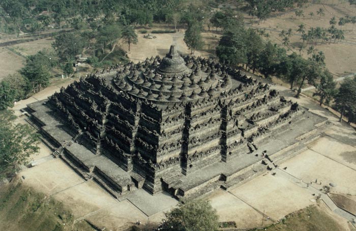 borobudur aerial